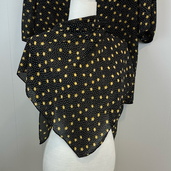 Leslie Faye 80s Polka Dot Skirt Set Sz 14 - Picture 8 of 15